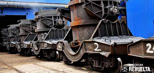 Básculas de Ferrocarril especiales para la industria Siderúrgica