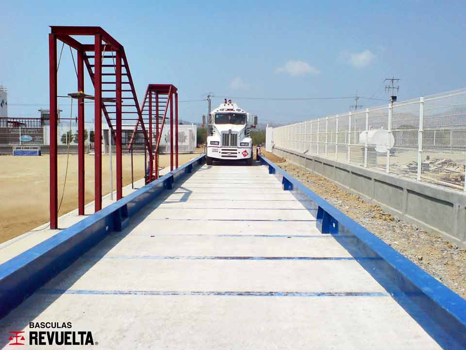 Báscula Electrónica para camiones, instalación Sobre Piso - ASFÁLTOS MODIFICADOS DE MÉXICO, S.A. DE C.V.