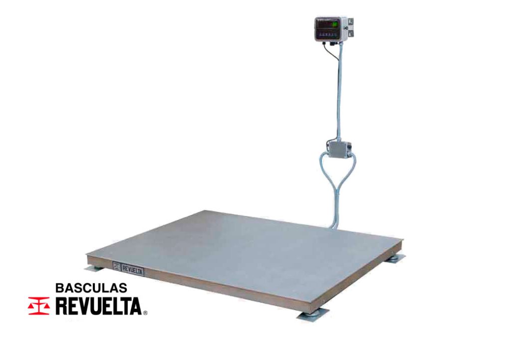 Báscula Electrónica de Super Bajo Perfil. Total de Acero Inoxidable