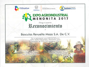 Reconocimiento Expo Agroindustrial
