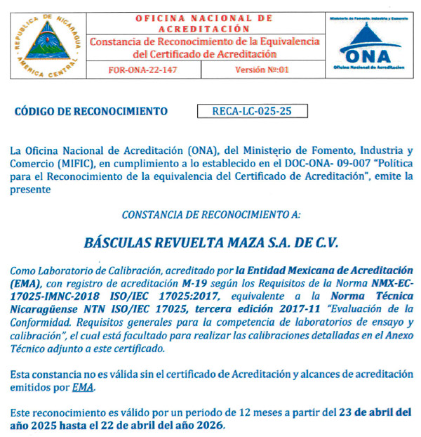 Reconocimiento ONA 2025